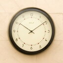掛け時計 インテリアにぴったりの インテリア雑貨 レトロモダン Kelp ケルプ：ティンウォールクロック ブラック