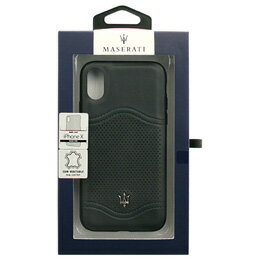 日用品 便利 ユニーク MASERATI 公式ライセンス品 iPhoneX専用 本革バックカバ MAGALHCPXNA