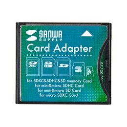 便利雑貨 サンワサプライ　SDXC用CF変換アダプタ　ADR-SDCF2