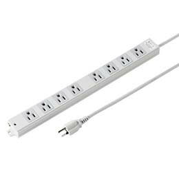 工事物件雷ガードタップ(3P・マグネット付・8個口・3m)おすすめ 送料無料 誕生日 便利雑貨 日用品