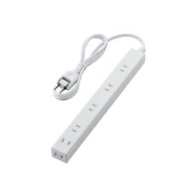 エレコム 広々タップ/6個口/1.0m/ホワイト T-NSL-2610WH
