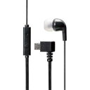 流行 生活 雑貨 microUSBヘッドホン/モノラル/マイク有/ブラック EHP-MM100MBK