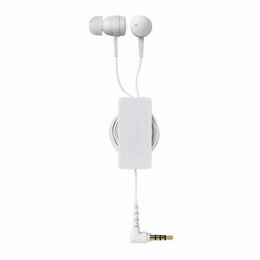 日用品 便利 ユニーク エレコム コード巻取りリール付きステレオヘッドホン EHP-CA3540RWH