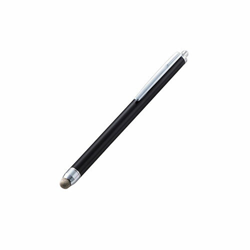 代引き不可商品です。代金引換以外のお支払方法をお選びくださいませ。導電繊維製のペン先により、スムーズな快適操作ができるタッチペンです。導電繊維製のペン先により、スムーズな快適操作ができるタッチペンです。さらさらと滑り心地がよく、なめらかな操作を実現する導電繊維製のペン先を採用。指先でのタッチ操作と違い、液晶画面を汚さずに操作可能です。タッチ操作はもちろん、スライド、スワイプ操作も快適に行えます。※液晶保護フィルムをご使用の際は、フィルムの種類によっては、操作時にこすれ音が生じたり、ペンの反応が悪くなることがあります。胸ポケットなどに入れて持ち運ぶのに便利なクリップが付いています。ペン先が劣化した際に別売のペン先(P-TIPS03)に交換できて、快適な操作感を維持できます。●対応機種:各種スマートフォン・タブレット●外形寸法:長さ約120mm×ペン径約8mm ペン先約6mm●材質:ペン先:導電繊維、本体:アルミニウム●カラー:ブラック※入荷状況により、発送日が遅れる場合がございます。[商品ジャンル]スマートフォン タブレット 携帯電話 スマートフォン タッチペン スマートフォン・タブレット・携帯電話 スマートフォン タッチペン スマートフォン・タブレット タブレットPCアクセサリー タッチペン・スタイラス スマホ、タブレット、パソコン スマホ、タブレットアクセサリー、周辺機器 タッチペン