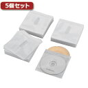 パソコン関連 5個セットエレコム Blu-ray・CD・DVD対応不織布ケース タイトルカード CCD-NIWB240WH CCD-NIWB240WHX5 おす...