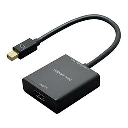 パソコン関連 ミヨシ 4K対応miniDisplayPort-HDMIブラック ブラック DPA-4KHD01/BK おすすめ 送料無料