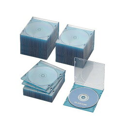 アイデア 便利 グッズ エレコム Blu-ray/DVD/CDケース(スリム/PS/1枚収納) CCD-JSCS50CBU お得 な全国一律 送料無料