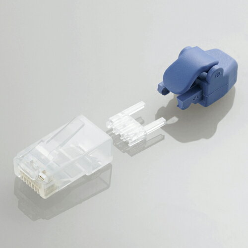 アイデア 便利 グッズ エレコム 保護カバー付きツメの折れないLANコネクタ(Cat6) LD-6RJ45T10/TP お得 な全国一律 送料無料