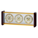 [商品名]気象計・時計 EX-743 ゴールド 代引き不可商品です。代金引換以外のお支払方法をお選びくださいませ。ハイグレードなクリスタル調シリーズ。クリスタルな美しさ。ゴールド仕上げのアルミ枠の中に計器が浮かんでいます。温度計・湿度計は高...