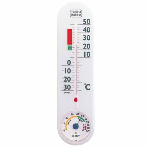 生活管理 温度・湿度計 壁掛用 TG-2451 クリアホワイト 人気 商品 送料無料 1