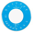 電化製品関連 EMPEX 温度・湿度計 セレナカラー 丸型 置き掛け兼用 LV-4356 ブルー おすすめ 送料無料