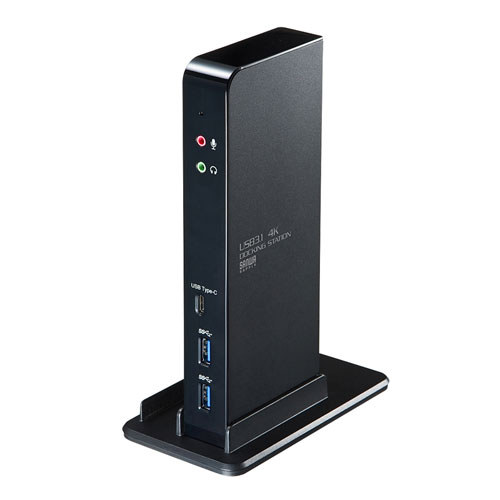 楽天創造生活館便利 アイディア グッズ サンワサプライ タブレットスタンド付き4K対応USB3.1ドッキングステーション USB-CVDK4