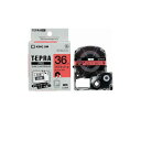 アイデア 便利 グッズ キングジム テプラ マグネットテープ (赤テープ/黒文字/36mm幅) SJ36R お得 な全国一律 送料無料