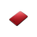 可愛い 雑貨 オシャレ USB3.1(Gen1)/USB3.1 ポータブルHDD 1TB レッド HD-PUS1.0U3-RDD オシャレ(2)