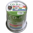 パソコン関連 HI DISC CD-R 700MB 100枚スピンドル データ用 52倍速対応 白ワイドプリンタブル HDCR80GP100 おすすめ 送料無料(2)