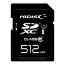 日曜 雑貨 HIDISC 超高速SDXCカード 512GB UHS-I Class10 U3/V30対応 HDSDX512GCL10UIJP3 おすすめ 送料無料