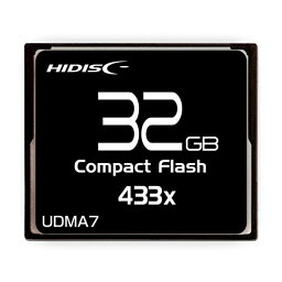 日曜 雑貨 HIDISC CFカード 32GB 433x Read65MB/s MLCチップ搭載 HDCF32G433XJP3