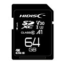 j G HIDISC SDXCJ[h 64GB CLASS10 UHS-I Speed class3 A1Ή HDSDX64GCL10V30