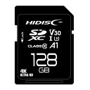 ACfA ֗ ObY HIDISC SDXCJ[h 128GB CLASS10 UHS-I Speed class3, A1Ή HDSDX128GCL10V30  ȑSꗥ 