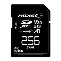 超高速SDXCカード 256GB CLASS10 UHS-I Speed class3, A1対応 HDSDX256GCL10V30 商品