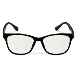 ブルーライトカット眼鏡 クリアレンズ ウェリントンフレーム ブラック G-BUC-W02BK 商品