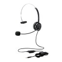 雑貨 オーバーヘッドタイプヘッドセット/片耳/4極/変換ケーブル付/30mmドライバ/ブラック HS-HP29TBK な 送料無料 人気(2)