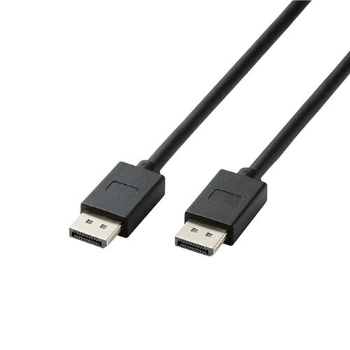 8K映像の出力ができる。 ロック機構なしで抜きやすい、DisplayPort規格Ver1.4認証済みのDisplayPort(TM)ケーブル。●DisplayPort(TM)端子搭載のパソコンなどと、ディスプレイなどを接続し、映像信号と音声信号を伝送できるDisplayPort(TM)ケーブルです。 ●DisplayPort規格Ver1.4認証済みの正規認証ケーブルです。 ●1本のケーブルで、非圧縮デジタルハイビジョン映像信号とマルチチャンネルデジタル音声(サラウンド)信号の伝送、制御信号の双方向通信が可能です。 ●最大32.4Gbpsの高速伝送が可能です。 ●8Kの映像を伝送可能です。 ●抜きやすいロック機構なしタイプです。 ●パソコン側の1つのDisplayPort(TM)端子から、複数のディスプレイへの映像出力ができるマルチストリーム機能に対応しています。※接続可能なディスプレイの台数は、機器の仕様により異なります。 ●デジタルコンテンツの不正コピーを防止する著作権保護技術であるDPCPやHDCPに対応しています。 ●明暗差を活かした立体感のある映像を伝送することができるHDRに対応しています。 ●ビデオインターフェイスの圧縮規格であるDSCに対応しています。 ●サビなどに強く信号劣化を抑える金メッキピン・金メッキコネクタを採用しています。 ●外部ノイズの干渉から信号を保護する3重シールドケーブルを採用しています。 ●EUの「RoHS指令(電気・電子機器に対する特定有害物質の使用制限)」に準拠(10物質)した、環境にやさしい製品です。 ●下位互換が可能なので、DisplayPort規格Ver1.4に対応していないパソコン・機器でもそのまま接続可能です。●対応映像出力機器:DisplayPort端子を搭載したパソコン・AV機器等 ●対応映像表示機器:DisplayPort端子を搭載したディスプレイ・プロジェクター等 ●コネクタ形状:DisplayPort(オス)-DisplayPort(オス) ●ケーブル長:1.0m ●ケーブル太さ:6.0mm ●カラー:ブラック ●プラグメッキ仕様:金メッキピン・金メッキコネクタ ●シールド方法:3重シールド ●規格:DisplayPort規格Ver1.4認証済(DPCP/HDCP対応) ●対応解像度:8K(7680×4320)/60p ●データレート:最大32.4Gbps ●環境配慮事項:EU RoHS指令準拠(10物質)[商品ジャンル]音響映像用ケーブル(PC)※入荷状況により、発送日が遅れる場合がございます。