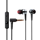 便利グッズ アイディア商品 ステレオヘッドホン(マイク付)/カナル/ハイレゾ対応/10.0mmドライバ/RH1000/ブラック EHP-RH1000MBK 人気...