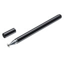 ディスク式&導電繊維タッチペン(ブラック) PDA-PEN50BK 人気 商品 送料無料