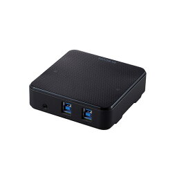 便利 グッズ アイディア 商品 USB切替器 USB3.0 PC側2ポート 接続機器4ポート 手元スイッチ ブラック U3SW-T2