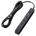 生活家電 関連 エレコム 回転機能タップ/6個口(内3ピン1)/5m/ブラック T-KF01-2650BK おすすめ 送料無料 おしゃれ
