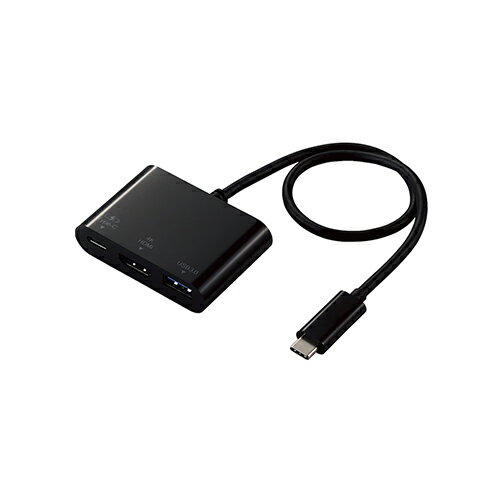 エレコム Type-Cドッキングステーション/PD対応/充電&データ転送用Type-C1ポート/USB3.1(Gen1)1ポート/HDMI1ポート/30cmケーブル/ブラック DST-C13BK 人気 商品 送料無料