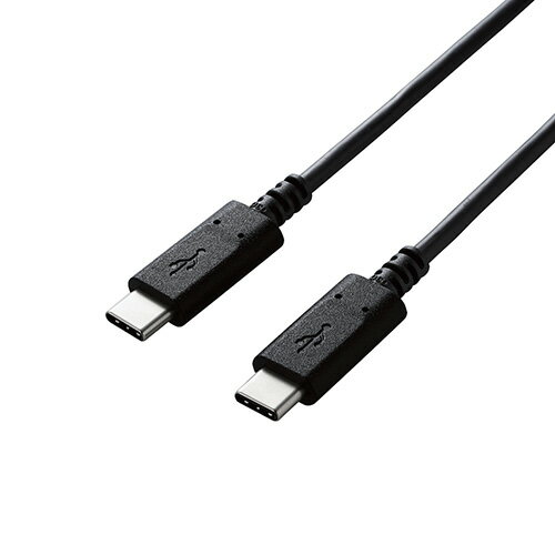 アイディア 便利 グッズ USB2.0ケーブル/C-Cタイプ/認証品/PD対応/3A出力/1.5m/ブラック U2C-CC15NBK2 な全国一律 送料無料