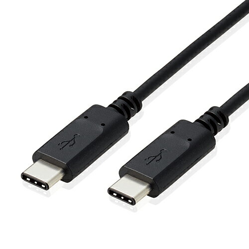 [商品名]エレコム USBケーブル 2.0 タイプC USB-C PS5対応 PD対応 コントローラー充電 2m RoHS指令準拠(10物質) ブラック GM-U2CCC20BK代引き不可商品です。代金引換以外のお支払方法をお選びくださいませ。PS5用コントローラーの充電が可能なUSB Type-Cケーブルです。●USB Type-C(TM)を搭載しているゲーム機器にUSB Type-C(TM)を搭載しているコントローラやSSDを接続し、充電やデータ転送ができるUSB2.0ケーブルです。 ●USB Type-C(TM)コネクタは、ウラ、オモテに関係なくケーブルを挿し込めます。 ●最大60Wで接続機器の充電が可能です。 ※ご使用になる環境よって、供給される電力が異なります。USB Power Deliveryによる60W以下の給電に対応しています。 ●最大480Mbpsの高速データ転送が可能です。 ●難燃性の素材を使用し、安全性を高めています。 ●外部ノイズの干渉から信号を保護する2重シールドケーブルを採用しています。 ●サビなどに強く信号劣化を抑える金メッキピンを採用しています。 ●EUの「RoHS指令(電気・電子機器に対する特定有害物質の使用制限)」に準拠(10物質)した、環境にやさしい製品です。 ●※USB Type-C and USB-C are trademarks of USB Implementers Forum●コネクタ形状:USB Type-Cオス-USB Type-Cオス ●対応機種:USB Type-C端子搭載のゲーム機器、パソコン及びUSB Type-C端子搭載のコントローラ、パソコン周辺機器 ●ケーブル長:2.0m ※コネクタ含む ●ケーブル太さ:3.2mm ●対応転送速度:最大480Mbps ※理論値 ●パワーデリバリー対応:最大60Wまで ●プラグメッキ仕様:金メッキピン ●シールド方法:2重シールド ●ツイストペアケーブル(通信線):○ ●カラー:ブラック ●パッケージ形態:PET箱+紙台紙※入荷状況により、発送日が遅れる場合がございます。