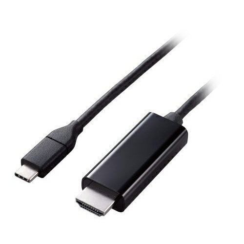 [商品名]エレコム USB Type-C(TM)用HDMI映像変換ケーブル(やわらかタイプ) MPA-CHDMIY20BK代引き不可商品です。代金引換以外のお支払方法をお選びくださいませ。USB Type-C(TM)用HDMI映像変換ケーブル(やわらかタイプ)■USB Type-C(TM)端子搭載パソコン、スマートフォン、タブレットなどの映像信号をHDMI入力端子を搭載したディスプレイなどに出力することができる映像変換ケーブルです。■配線しやすくクセが残りにくい、やわらかケーブルを採用しています。■著作権保護技術のHDCP1.4/HDCP2.2に対応しています。■ドライバーは不要で、本製品1本で高画質映像と音声を伝送できます。■HDMIケーブルを追加で準備する必要がなく、簡単に接続が可能です。■4K2K(3840×2160/60Hz)の解像度に対応しています。■ディスプレイに接続し、画面を拡張して使用できるマルチディスプレイ、接続端末と同じ画面を表示するミラーリング、両方に対応しています。■※スマートフォン・タブレットの機種によってはマルチディスプレイに対応していない場合がございます。■デジタル音声出力に対応しています。■アダプタの本体内部には、シールド効果が高く、外部ノイズの影響を受けにくい金属シェル構造を採用しています。■外部ノイズの干渉を受けにくい3重シールドケーブルを採用しています。■※当製品はIC搭載のアクティブタイプです。■※HDMIからUSB Type-C(TM)への変換はできません。■※音声出力に対応しています。■※映像が正しく表示されない場合は、接続先のディスプレイの電源ON/OFFや各接続コネクターの抜き差しをお試し下さい。■※環境、機器により正常に動作しない場合があります。■※本製品で映像出力を行う際は、出力機器がDisplayPort Alt Mode対応であることをご確認ください。■※NINTENDO SWITCH(TM)には対応しておりません。■※USB Type-C and USB-C are trademarks of USB Implementers Forum■サビなどに強く信号劣化を抑える金メッキピンを採用しています。■EUの「RoHS指令(電気・電子機器に対する特定有害物質の使用制限)」に準拠(10物質)した、環境にやさしい製品です。■自社環境認定基準を1つ以上満たし、『THINK ECOLOGY』マークを表示した製品です。■環境保全に取り組み、製品の包装容器におけるプラスチック重量を、社内基準製品より20%以上削減した製品です。■対応機種:USB Type-C(TM)端子搭載パソコン、スマートフォン、タブレット及びHDMI端子搭載のディスプレイ等■規格:HDCP1.4/HDCP2.2■コネクタ形状:USB Type-C(TM)プラグ - HDMIプラグ■ケーブルタイプ:やわらかタイプ■対応解像度:4K2K(3840×2160)/60Hz■シールド方法:3重シールド■プラグメッキ仕様:金メッキ■ケーブル長:2m■ケーブル太さ:約4.3mm■カラー:ブラック■環境配慮事項:EU RoHS指令準拠(10物質)、簡易パッケージ※入荷状況により、発送日が遅れる場合がございます。