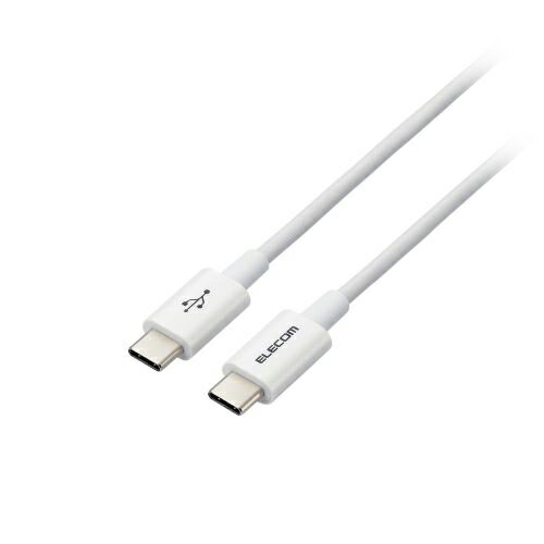 アイデア 便利 グッズ USB2.0ケーブル(認証品、C-C、やわらか耐久、USB PD対応) MPA-CCYS03NWH お得 な全国一律 送料無料