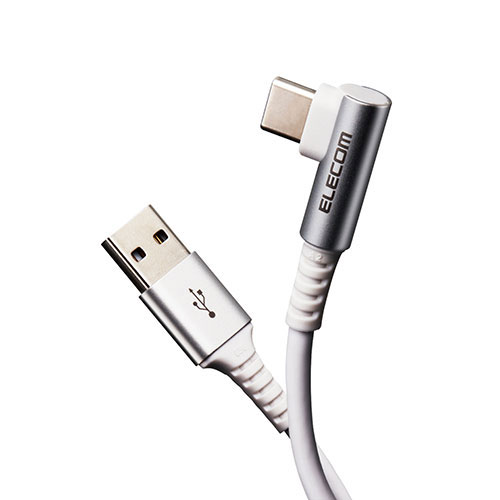 USBケーブル 関連 【5個セット】エレコム USB Type Cケーブル タイプCケーブル 抗菌・抗ウィルス USB2.0(A-C) L字コネクタ 認証品 スマホ充電ケーブル 1.2m ホワイト MPA-ACL12NWHX5 オススメ 1