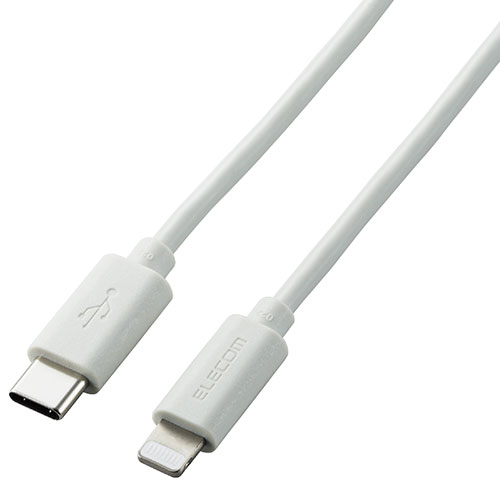 [商品名]【5個セット】エレコム ライトニングケーブル Type-C-Lightning 1m シルバー U2C-APCL10SVX5代引き不可商品です。代金引換以外のお支払方法をお選びくださいませ。24インチiMacに合わせたカラーのUSB-C(TM) to Lightningケーブル。 USB-C(TM)端子搭載パソコンとLightning搭載のiPhone・iPad・iPod・Magic Keyboard・Magic Mouse・Magic Trackpadなどとの接続が可能。■24インチiMacに合わせたカラーのUSB-C(TM) to Lightningケーブルです。■Lightningコネクターを搭載したiPhone・iPad・iPod・Magic Keyboard・Magic Mouse・Magic Trackpadと、USB-C(TM)ポートを搭載したパソコンを接続し、充電・データ転送ができます。■※USB-C(TM)搭載iPadの充電には対応しておりません。USB-C(TM)搭載iPadからLightning搭載端末への給電は可能です。■また対応したUSB-C(TM)ポート付きの充電器と接続することで、家庭用コンセントから充電可能です。■iPhoneの高速充電に対応しています。■※USB Power DeliveryまたはThunderboltに対応したUSB-C(TM)ポート付きのパソコン・充電器の場合に高速充電が可能です。■サビなどに強く、信号劣化を抑える金メッキピンを採用しています。■Appleの正規ライセンス「Made for iPhone/iPad/iPod」を取得した安心して使用できる製品です。 安定したデータ通信が可能で、iOSを最新版にアップデートしても引き続き使用できます。■コネクタ形状1:Lightningコネクター(オス)■コネクタ形状2:USB-C(TM)コネクター(オス)■長さ:1.0m ※コネクター含まず■使用目的・用途:USB-C(TM)端子を持つパソコン及び充電器とLightningコネクターを搭載したiPhone,iPad,iPod,Magic Keyboard,Magic Mouse,Magic Trackpadを接続し、充電・データ転送が可能です。■対応機種(iPhone):iPhone 12 Pro Max,iPhone 12 Pro,iPhone 12,iPhone 12 mini■対応機種(iPhone):iPhone SE(2nd generation),iPhone 11 Pro Max,iPhone 11 Pro,iPhone 11,iPhone XS Max,iPhone XS,iPhone XR,iPhone X,iPhone 8 Plus,iPhone 8,iPhone 7 Plus,iPhone 7,iPhone SE,iPhone 6s Plus,iPhone 6s,iPhone6 Plus, iPhone 6,iPhone 5s■対応機種(iPad):iPad Pro 10.5-inch,iPad Pro 12.9-inch (2nd generation),iPad Pro 9.7-inch,iPad Pro 12.9-inch (1st generation),iPad Air (3rd generation),iPad Air 2,iPad Air■対応機種(iPad):iPad mini (5th generation),iPad mini 4,iPad mini 3,iPad mini 2,iPad (7th generation),iPad (6th generation),iPad (5th generation)■対応機種(iPod):iPod touch(7th generation),iPod touch(6th generation)■対応機種(その他):Magic Keyboard,Magic Mouse,Magic Trackpad■パッケージ:袋+ステッカー■カラー:シルバー■保証期間:1年■その他:※iPhone8以降に発売されたUSB Power Delivery対応機種とUSB Power Delivery対応の充電器を使用した場合、高速充電が可能。※iPadはUSB PD対応またはThunderbolt対応のUSB-C(TM)端子を持つパソコンの場合充電が可能。※USB-C(TM)搭載iPadからLightning搭載端末への給電は可能■環境配慮事項:EU RoHS指令準拠(10物質)※入荷状況により、発送日が遅れる場合がございます。電池4本おまけつき（商品とは関係ありません）