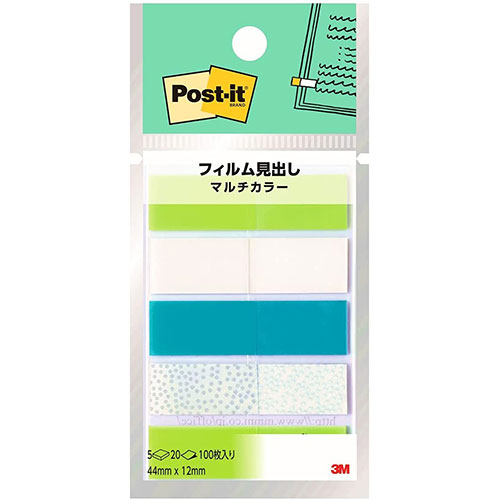 【10個セット】 3M Post-it ポストイット フィルム見出し マルチカラー4 3M-688MC-4X10 人気 商品 送料無料