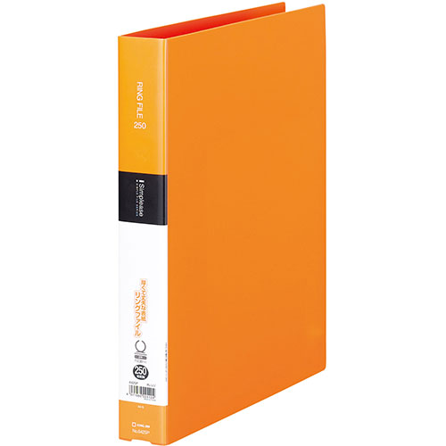 アイデア 便利 グッズ 【10個セット】 KING JIM キングジム シンプリーズ リングファイル KJ-642SP-ORX10 お得 な全国一律 送料無料