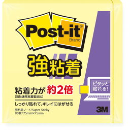 アイディアグッズ 便利 グッズ [20個セット] 3M Post-it ポストイット 強粘着ノート パステルカラー イエロー 3M-654SS-RPYX20 好評