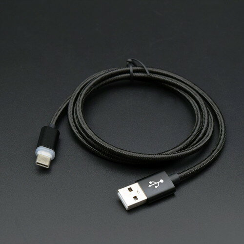 便利グッズ アイデア商品 【5個セット】 日本トラストテクノロジー Type-C充電おしらせケーブル 1m ブラック JTINDTC-BKX5 人気 お得な送料無料 おすすめ