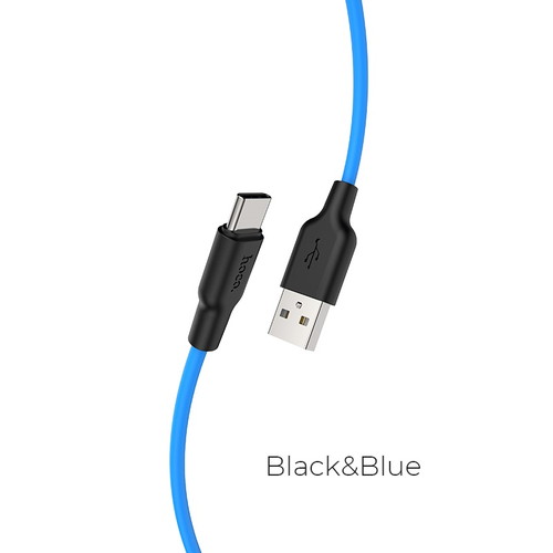 便利グッズ アイデア商品 【5個セット】 日本トラストテクノロジー HOCO X21Plus シリコン充電ケーブル Type-C 2.0m ブルー X21P-TC20-BLX5 人気 お得な送料無料 おすすめ