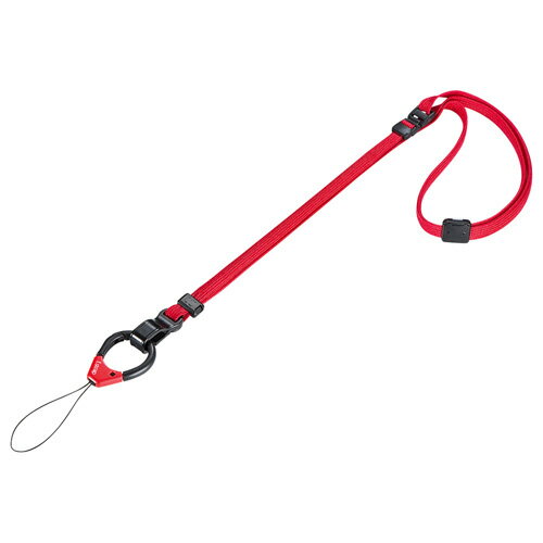 かわいい 雑貨 おしゃれ [5個セット] サンワサプライ フィンガー&ネックストラップ(レッド) DG-ST38RX5 お得 な 送料無料 人気