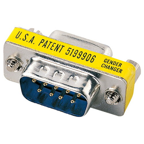 D-sub9pinメスとD-sub9pinメスを変換。(D-sub9pinオスのコネクタを変換) D-sub9pinのコネクタを持ったケーブルを延長・変換する際に使用します。 ●コネクタ形状:D-sub9pinオス インチネジ(4-40)-D-sub9pinメス イン…