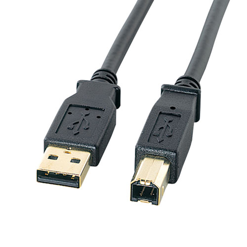 USB2.0ケーブル(0.6m・ブラック) USB2.0