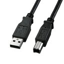 [商品名]【5個セット】 サンワサプライ USB2.0ケーブル 1m PC99規格 KU20-1BKK2X5代引き不可商品です。代金引換以外のお支払方法をお選びくださいませ。USB2.0ケーブル(ブラック・1m)USB2.0規格・USB1.1規格準拠のパソコンとUSB機器(プリンタ・HDD・USBハブ・スキャナ等)との接続や、USBハブとUSB機器を接続する時に使用するケーブルです。(「シリーズA」コネクタを持つ機器と「シリーズB」コネクタを持つ機器とを接続します。)●USB2.0/1.1両対応USB2.0の「HI-SPEED」モードに対応した高品質ケーブルです。USB2.0/1.1両方の機器を接続することができます。●USB2.0規格認証ケーブルUSB IF(USB Implementers Forum)で認証された製品です。USB2.0の「HI-SPEED」モード(転送速度480Mbps)に対応できる高品質ケーブルです。●2重シールドケーブル銅製高密度編み組シールド材の内側に密閉型のアルミシールド処理を施し、低域から高域までほとんどのノイズから大切なデータを守ります。●ツイストペアケーブル(信号線)芯線を2本ずつよりあわせたノイズに強いツイストペア線を使用しています。●モールドコネクタ内部を樹脂モールドで固め、さらに全面シールド処理を施していますので、外部干渉を防ぎノイズ対策も万全。耐振動・耐衝撃性にも優れています。●金メッキpin錆にも強く経年変化による信号劣化の心配が少ない金メッキ処理を施したピン(コンタクト)を仕様しています。●無鉛ハンダ土壌や地下水などの環境汚染の原因となる鉛を含まない無鉛ハンダを使用しています。■ケーブル長:約1mSR間■ケーブル径:約5.0mm■コネクタ形状:USB Aコネクタオス-USB BコネクタオスPC99カラー■線材規格(UL):UL20276■規格:USB2.0/USB1.1※入荷状況により、発送日が遅れる場合がございます。電池6本おまけつき（商品とは関係ありません）