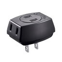 家電用品 関連 【10個セット】 サンワサプライ トリプルタップ ブラック TAP-AC3BKN2X10 オススメ 送料無料