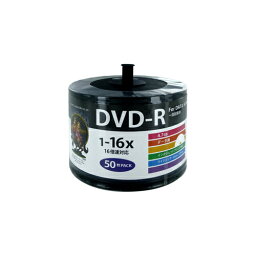 DVDメディア 関連 【5個セット】 HIDISC DVD-R 4.7GB 50枚スピンドル 16倍速対 ワイドプリンタブル対応詰め替え用エコパック HDDR47JNP50SB2X5 オススメ 送料無料