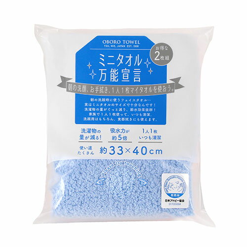 アイデア 便利 グッズ 【2枚組×5セット】 本多タオル ミニタオル万能宣言 おぼろタオル ハンドタオル パステル系 BN-PASX5 お得 な全国一律 送料無料